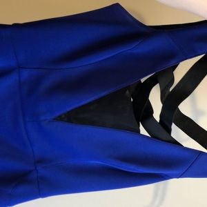 Betsey Johnson Royal Blue Dress with Corset Back